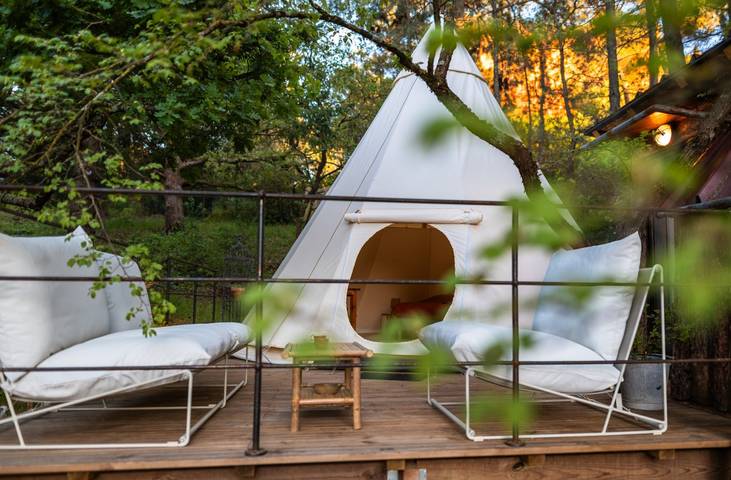 Tipi pour 2 personnes, avec terrasse à Roussillon - 2