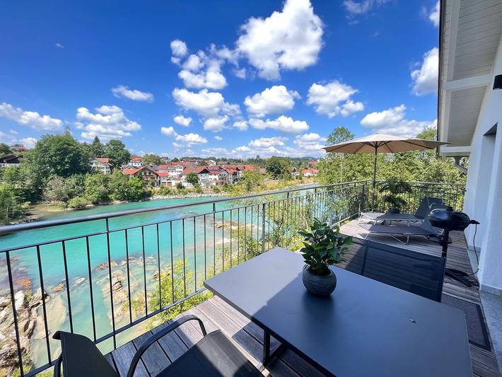 Ferienwohnung für 5 Personen, mit Balkon und Ausblick