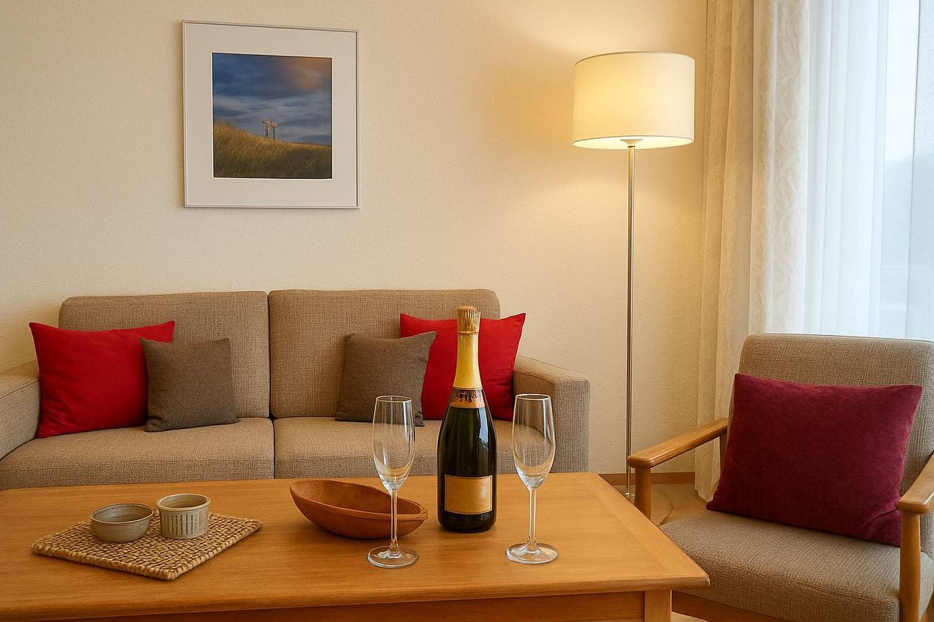 Ganze Wohnung, 2 Zimmer Appartement in der Kampstr. 3-5 in Westerland, Sylt (Gemeinde)