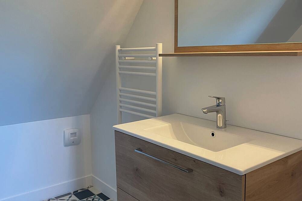 Entire apartment, Louise: 2 Pièces 45 m2 en Duplex in Cricquebœuf, Lisieux region