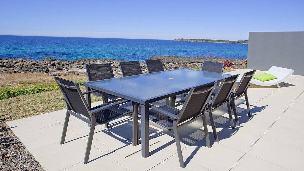 Aqua - Blick über Jones Beach in Illawarra, New South Wales