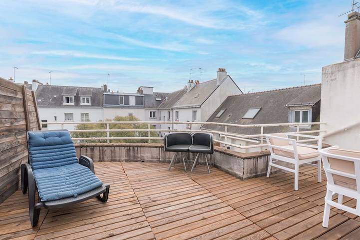 Appartement de vacances pour 4 personnes, avec terrasse à Saint-Nazaire