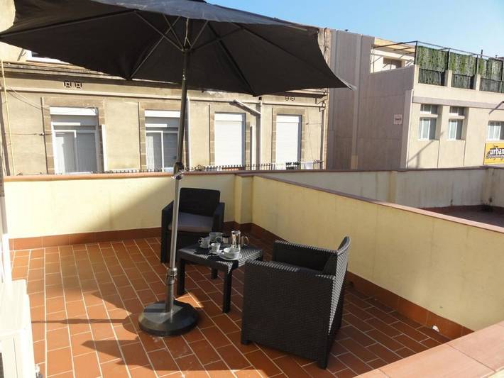 Apartamento para 2 personas, con vistas y terraza en Sants