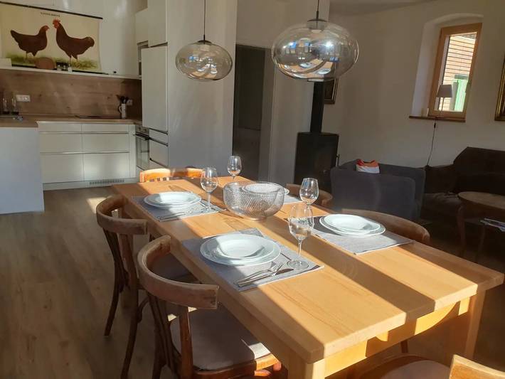 Ferienwohnung für 6 Personen, mit Balkon und Garten im Spessart