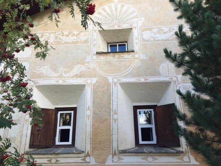 Chalet für 8 Personen, mit Garten und Terrasse, mit Haustier im Engadin