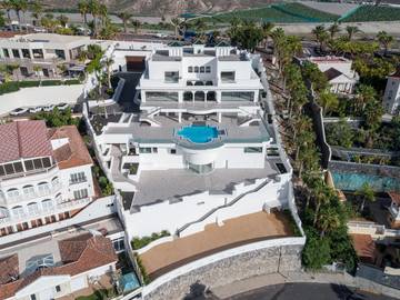 Ferienhaus für 20 Personen, mit Pool und Garten sowie Meerblick auf den Kanaren