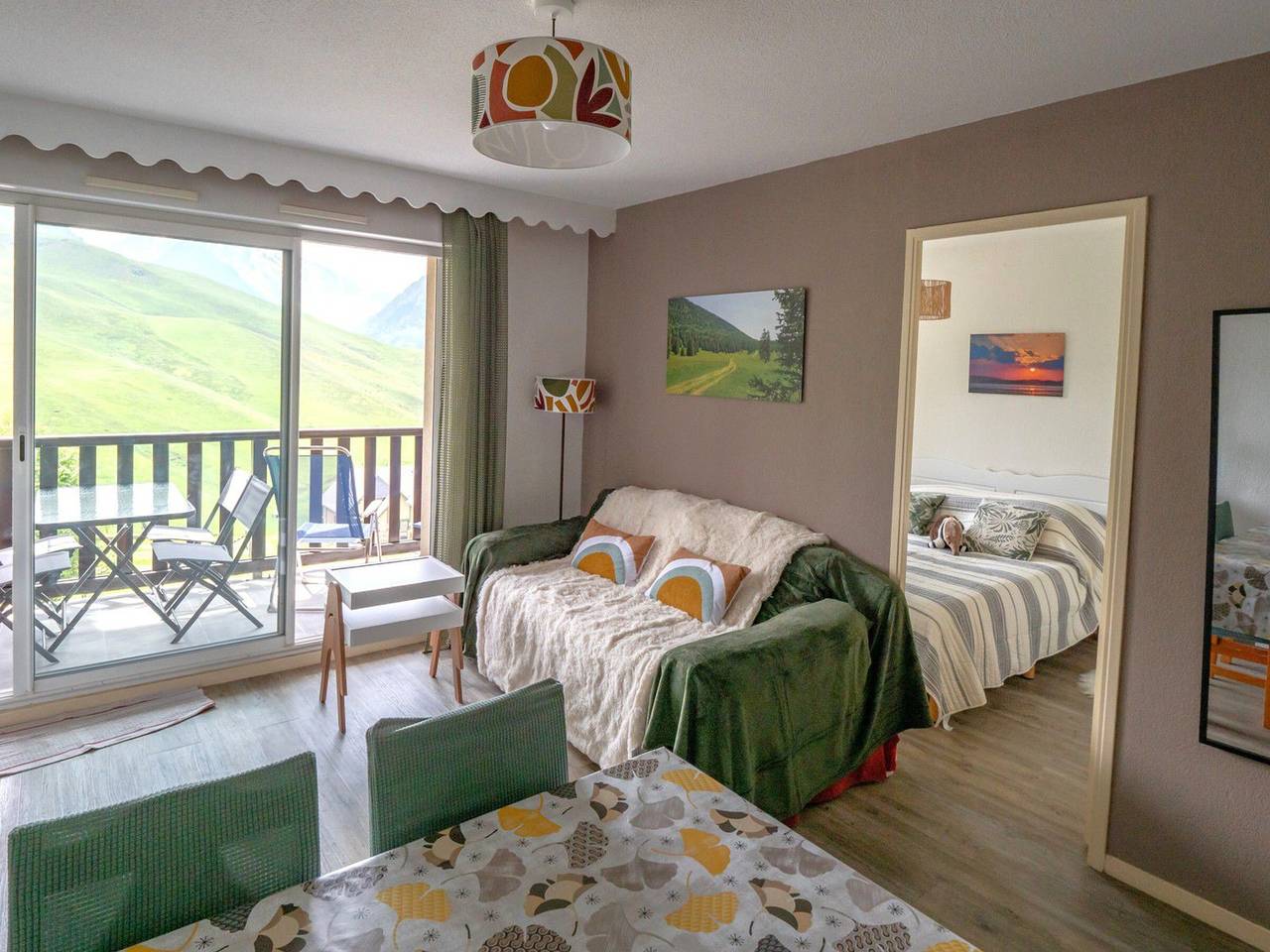 Ganze Wohnung, 2-Zimmer-Wohnung in Peyragudes, 6 Pers, Parkplatz in Peyragudes, Französische Pyrenäen