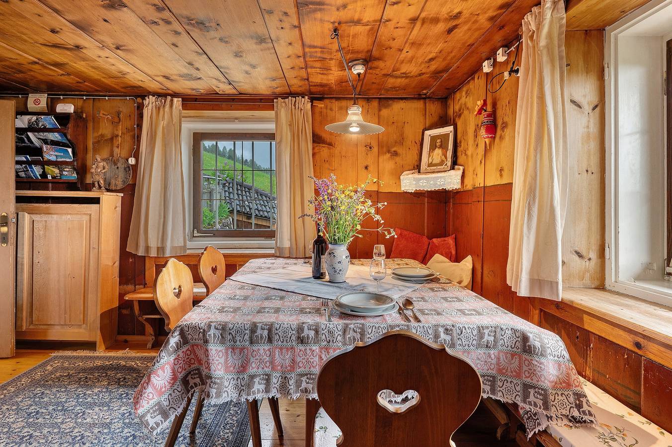 Ganze Wohnung, Ferienwohnung 'Leitner Stubenwohnung' mit Bergblick, privater Terrasse und Wi-Fi in Tiers, Dolomiti Superski