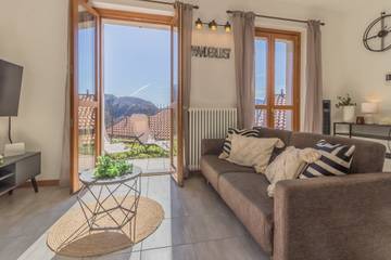 Gîte pour 4 personnes, avec jardin et vue sur le lac dans Perledo