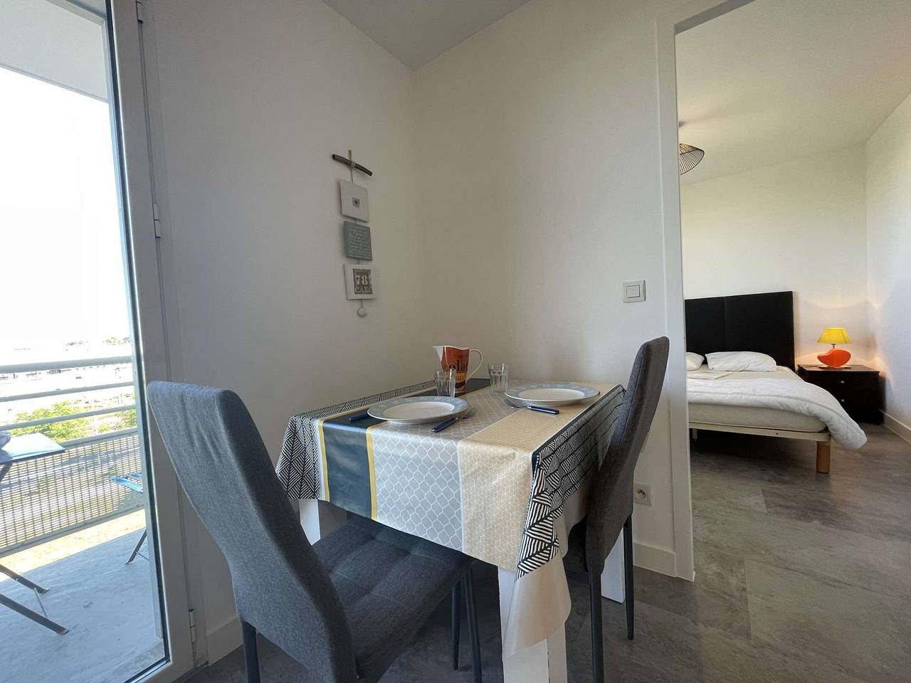Ganze Wohnung, 2-Zimmer-Wohnung mit Balkon, sichere Residenz und Parkplatz in La Rochelle in La Rochelle, La Rochelle und Umgebung