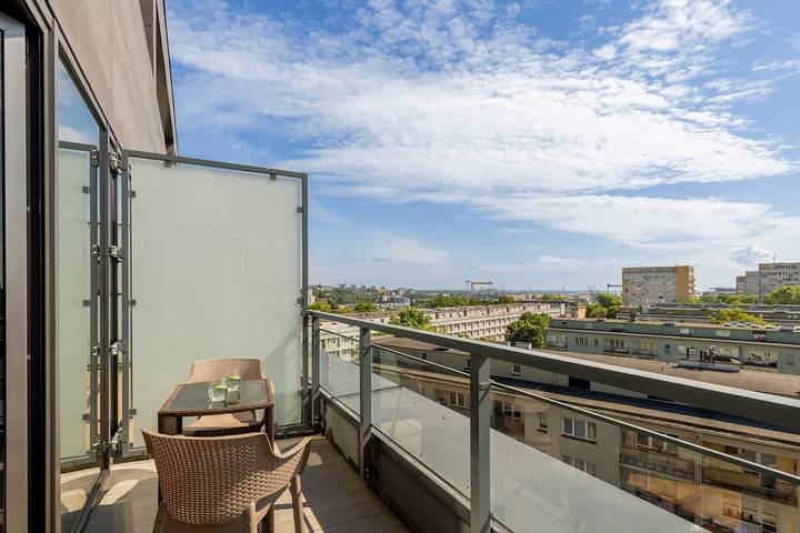 Studio für 3 Personen, mit Pool und Balkon/Terrasse sowie Sauna, kinderfreundlich in Stettin - 4