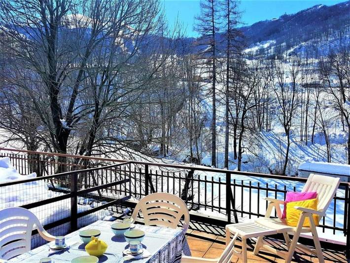 Ferienwohnung für 6 Personen, mit Balkon und Terrasse sowie Ausblick in Limone Piemonte