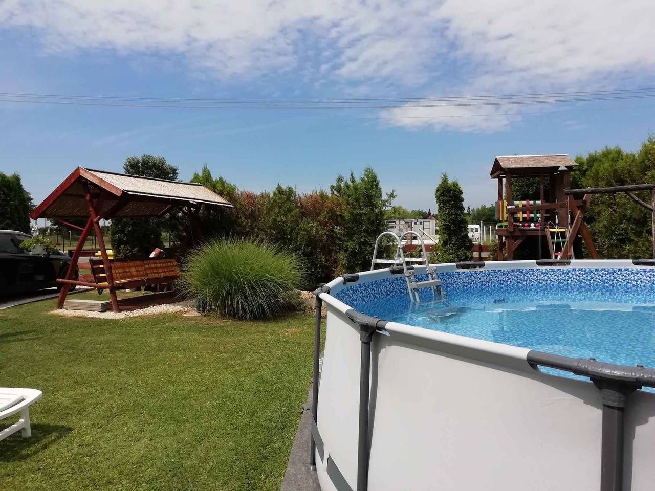 Maison de vacances avec piscine et climatisation  in Balatonkeresztúr, Rive sud du lac Balaton