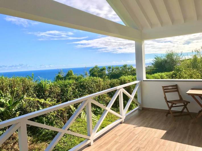 Ferienhaus mit Meerblick für 2 Personen, mit Balkon und Terrasse sowie Garten und Ausblick