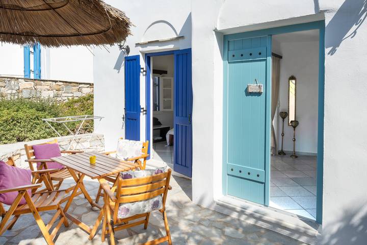Appart’hôtel pour 4 personnes, avec jardin dans Naxos