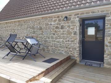 Gîte pour 4 personnes, avec terrasse à Crémarest