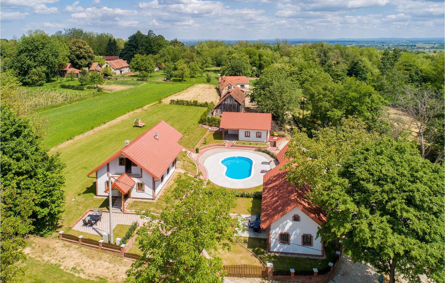 Ferienhaus für 20 Personen mit Ausblick in Varazdin