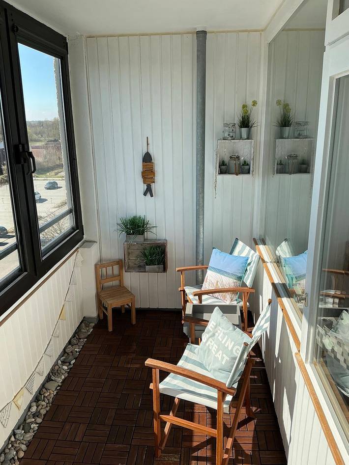Ferienwohnung für 4 Personen, mit Balkon und Balkon/Terrasse sowie Garten und Ausblick in Wendtorf - 4
