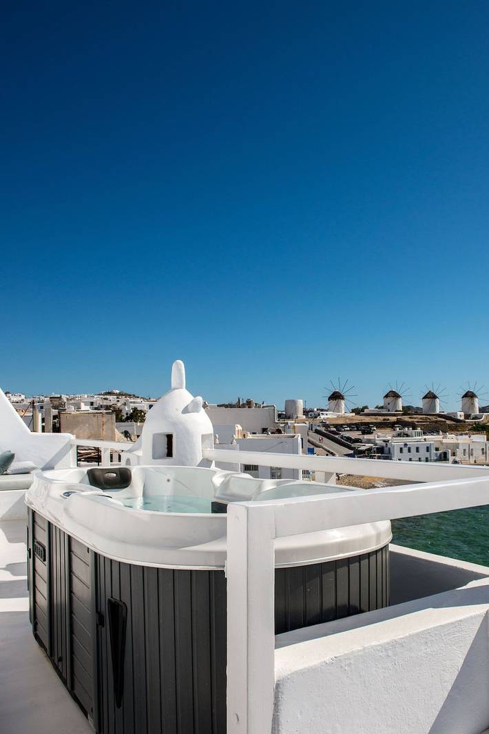 Villa pour 2 personnes, avec terrasse et vue sur l’océan dans Mykonos - 3