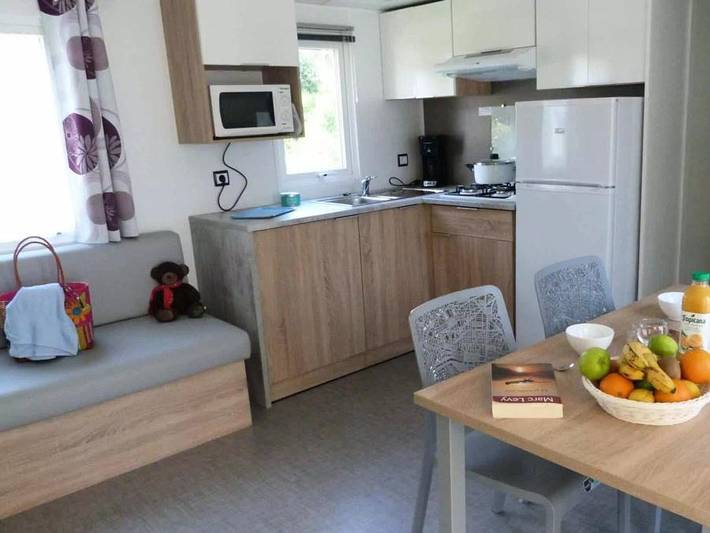 Mobil home pour 7 personnes, avec bassin pour enfant à Saint-Molf - 3