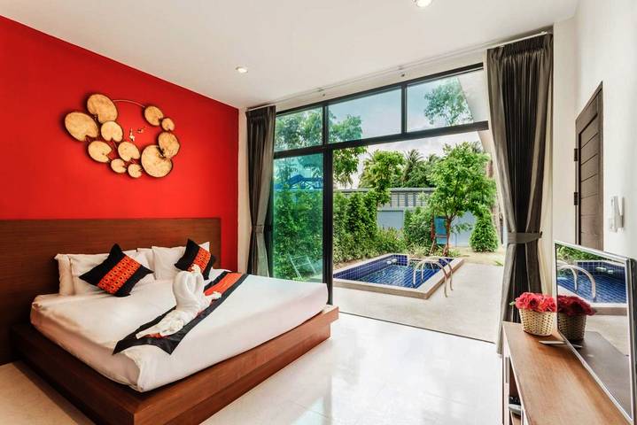 Villa für 5 Personen, mit Pool und Garten sowie Ausblick auf Koh Samui