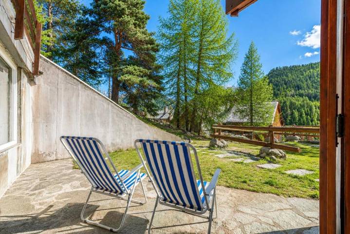 Gîte pour 3 personnes, avec vue et balcon à Claviere