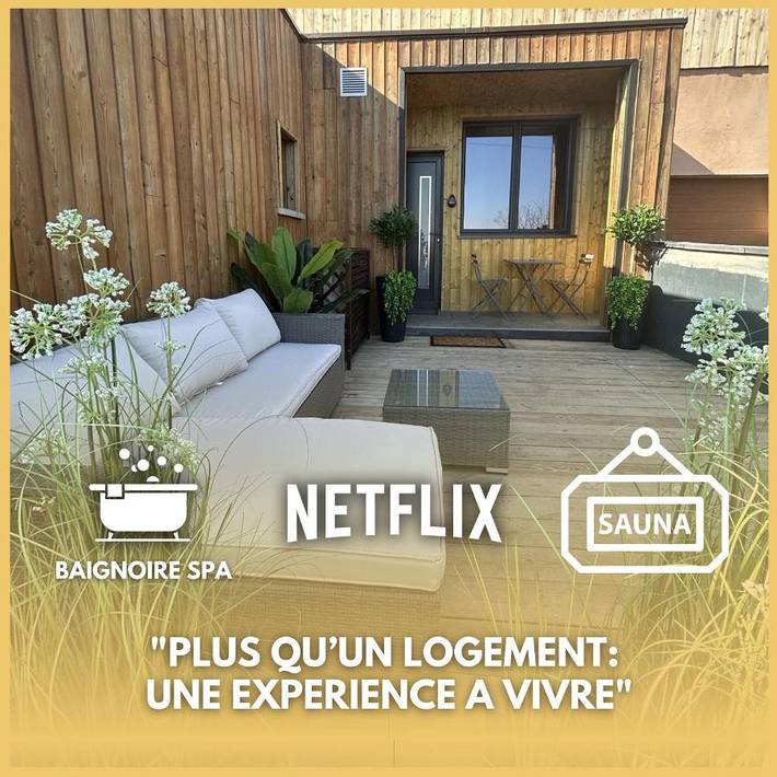Location de vacances pour 2 personnes, avec Jacuzzi et Terrasse ainsi que Sauna et Vue à Rorschwihr
