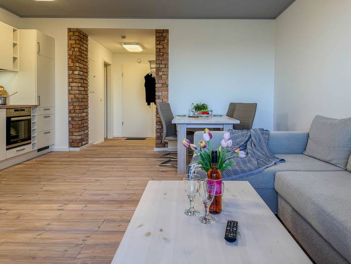 Ferienwohnung mit Meerblick für 3 Personen, mit Balkon und Ausblick
