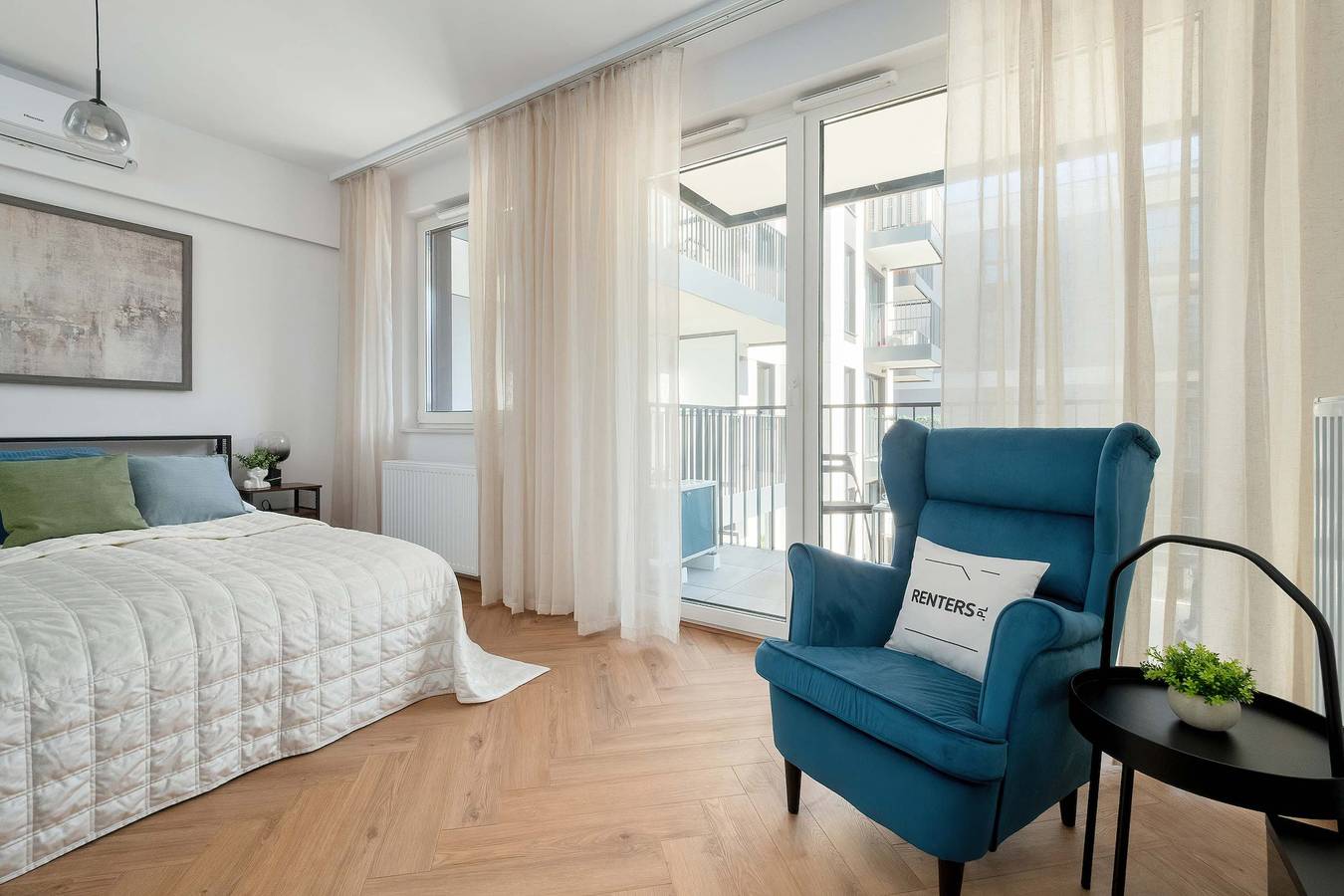 Ganze Ferienwohnung, Modern Studio | Air Conditioning, Parking, Balcony in Warschau, Masowien