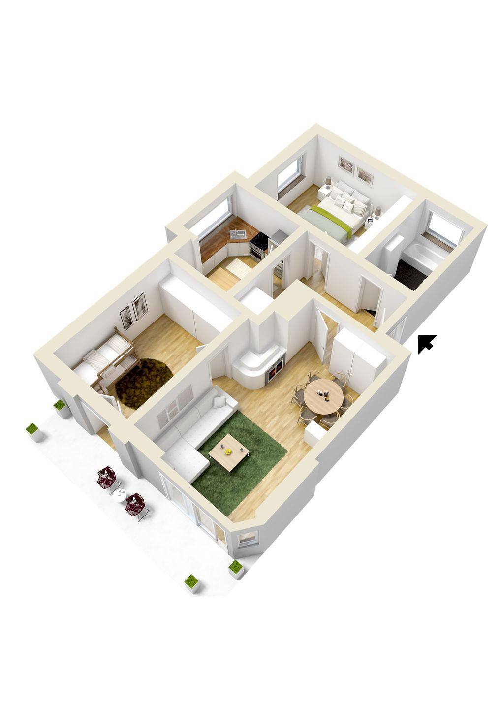 Vakantieappartement voor 4 personen met uitzicht, foto 13