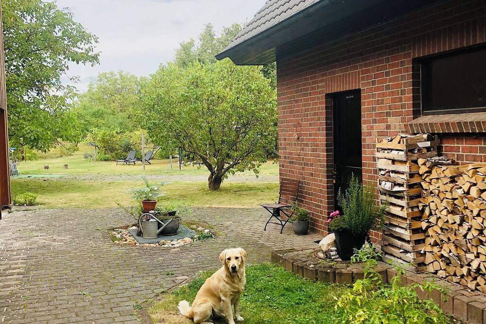 Ganze Wohnung, Familienfreundliche Fewo mit großem Garten. Hunde willkommen. in Doberlug-Kirchhain, Naturpark niederlausitzer heidelandschaft (Brandenburg)