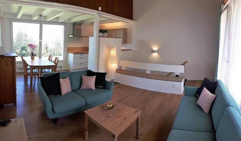 Gîte pour 4 personnes, avec vue sur le lac ainsi que vue et jardin à Aeschi bei Spiez - 4