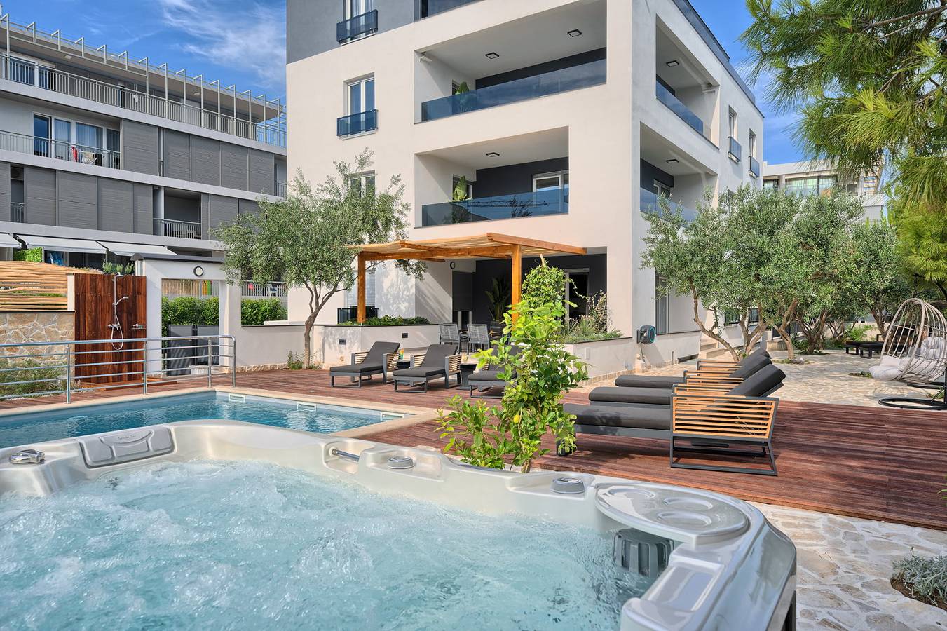 Appartement entier, Appartement de vacances pour 4 personnes avec piscine in Split, Split-Dalmatie