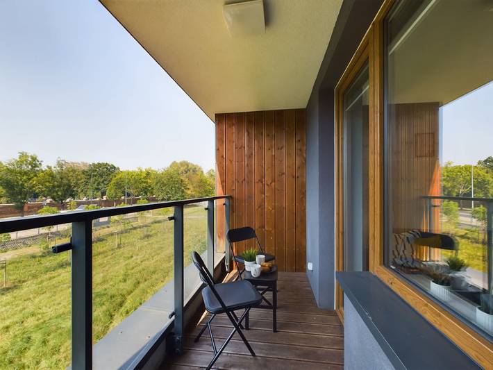 Appartamento intero, Stylish Studio with Balcony | Modern Building in Targówek, Varsavia