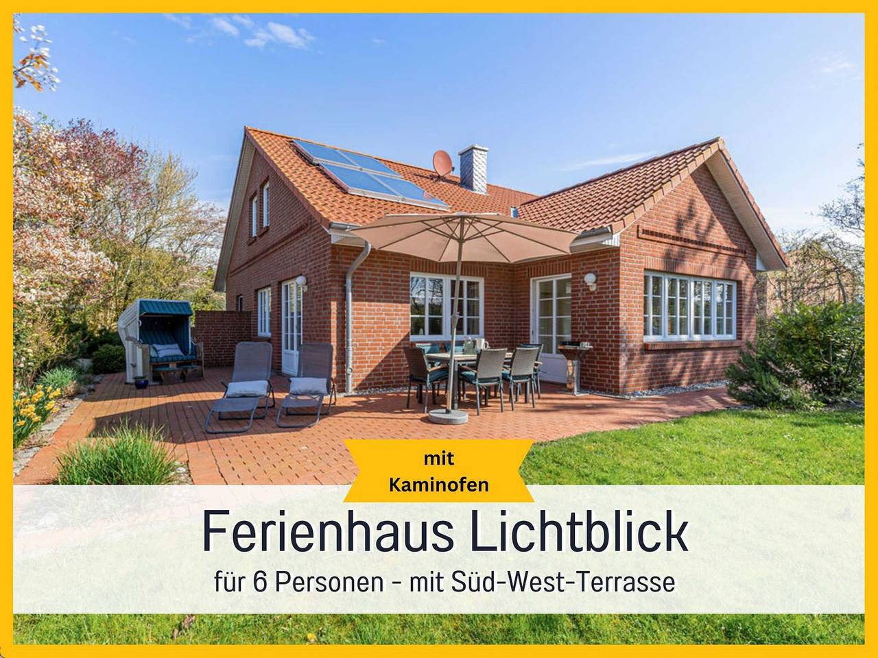Sonniges und großzügiges Ferienhaus auf dem Ferienhof Wichtelweide auf Fehmarn in Westfehmarn, Gammendorf