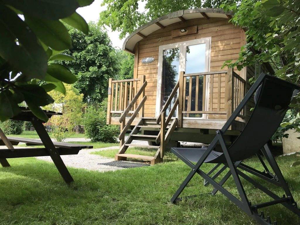 Zecamping 3 étoiles piscine chauffée locatif Tv clim 21m2 4 pers in Sorèze, Castres und Umgebung
