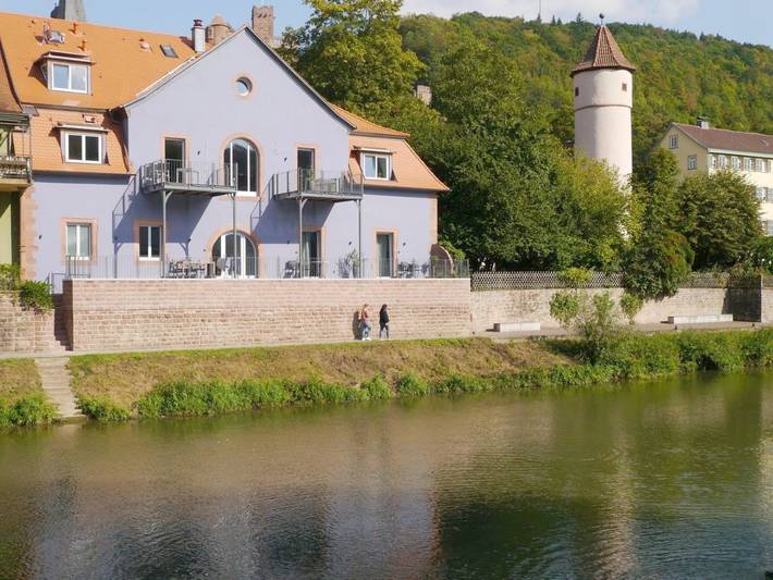 Ferienwohnung für 2 Personen, mit Terrasse und Ausblick in Wertheim