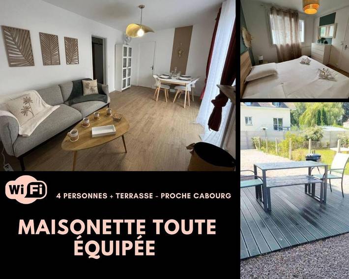 Appartement de vacances pour 4 personnes, avec jardin et terrasse