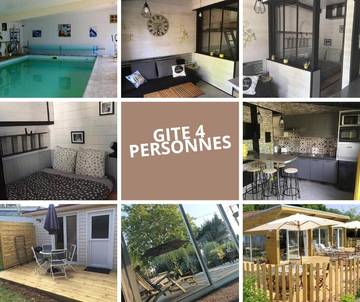Gîte pour 5 personnes, avec piscine ainsi que jardin et terrasse à Boufflers