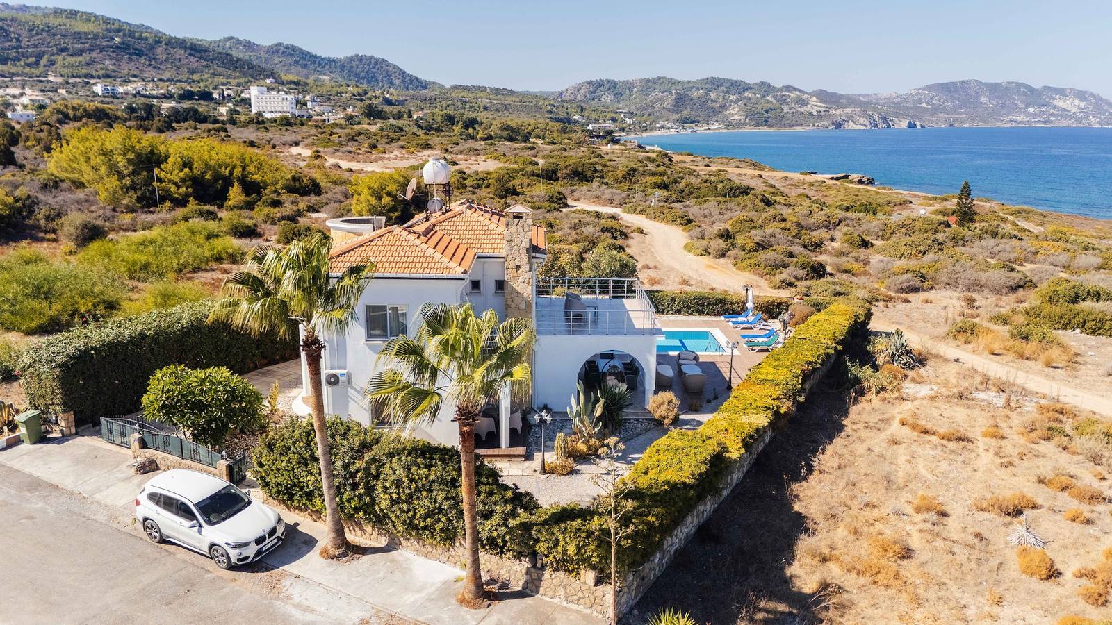 Villa Georgina con piscina privada y vistas al mar in República Turca del Norte de Chipre