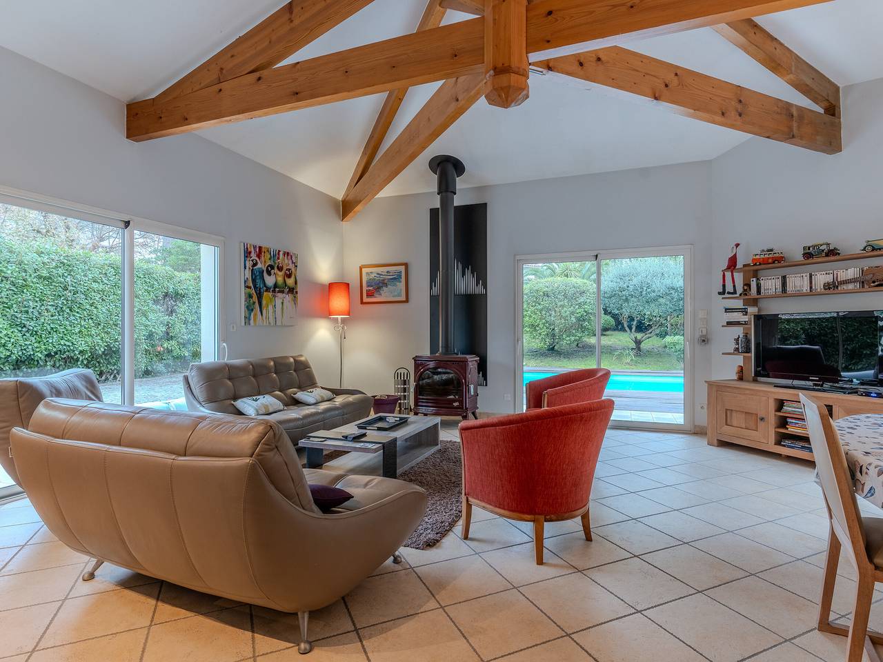 House for 8, private pool, wifi, near golf in Biscarrosse in Biscarrosse, Côte d’Argent