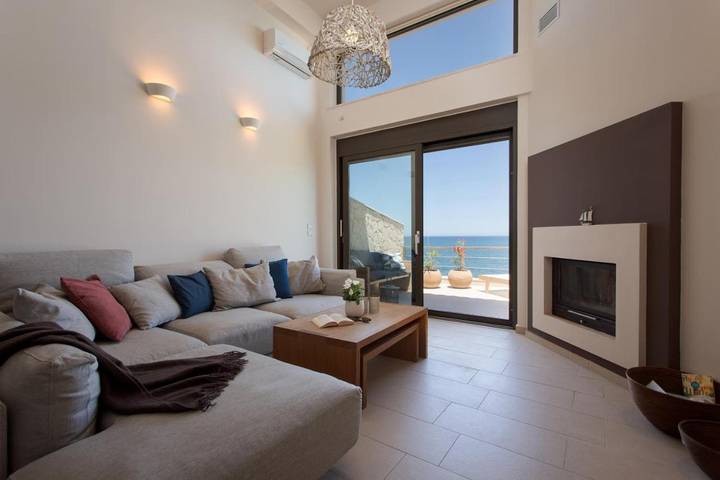 Location de vacances pour 4 personnes, avec Balcon ainsi que Terrasse et Vue dans Kalyves - 2