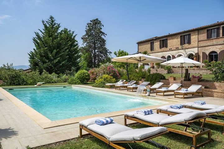Location de vacances pour 12 personnes, avec jardin et vue, animaux acceptés à Buonconvento - 2
