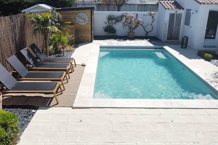 Maison de vacances pour 6 personnes, avec jacuzzi ainsi que terrasse et jardin à Sainte-Marie-de-Ré