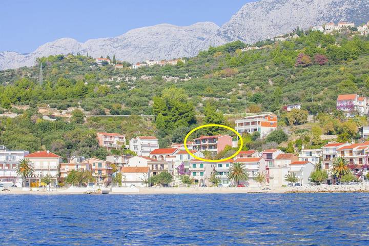 Estudio entero, Estudio para 3 personas con terraza in Podgora, Rivera de Makarska