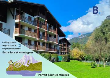 Gîte pour 4 personnes, avec terrasse à Sallanches