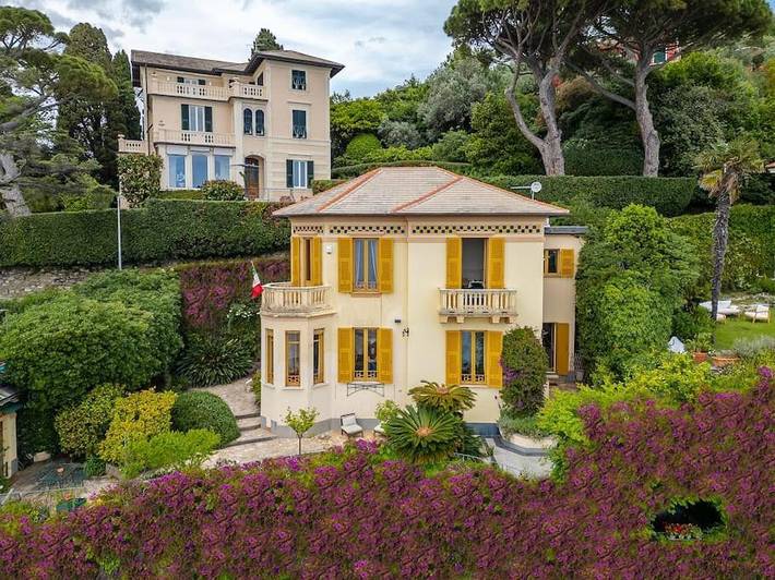 Villa per 11 persone, con Balcone e Terrazza nonché Giardino e Panorama a Zoagli