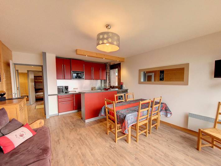Apartamento entero, Apartamento luminoso 3 piezas - La Rosière - Balcón, Aparcamiento - 6 pers in La Rosière, Montvalezan