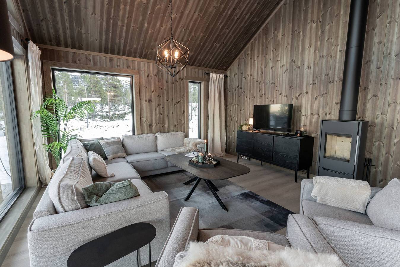 Luxus-Ferienhaus, Skifahren, Sauna, Remote-Büro in Nesbyen