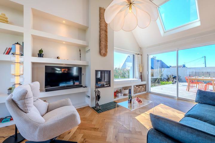 Location de vacances pour 6 personnes, avec terrasse et jardin à Ploudalmézeau